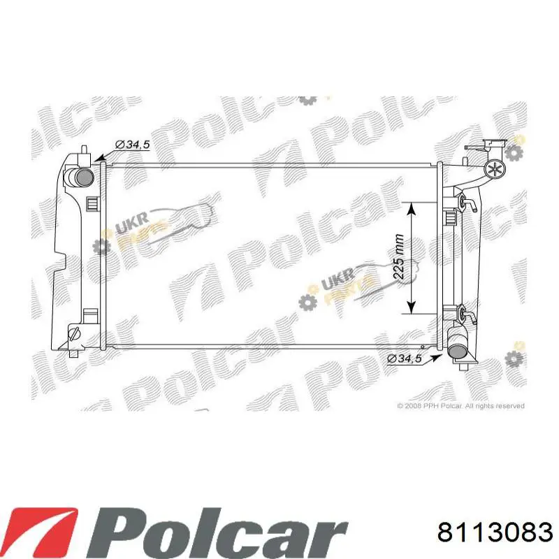 8113083 Polcar Радиатор основной