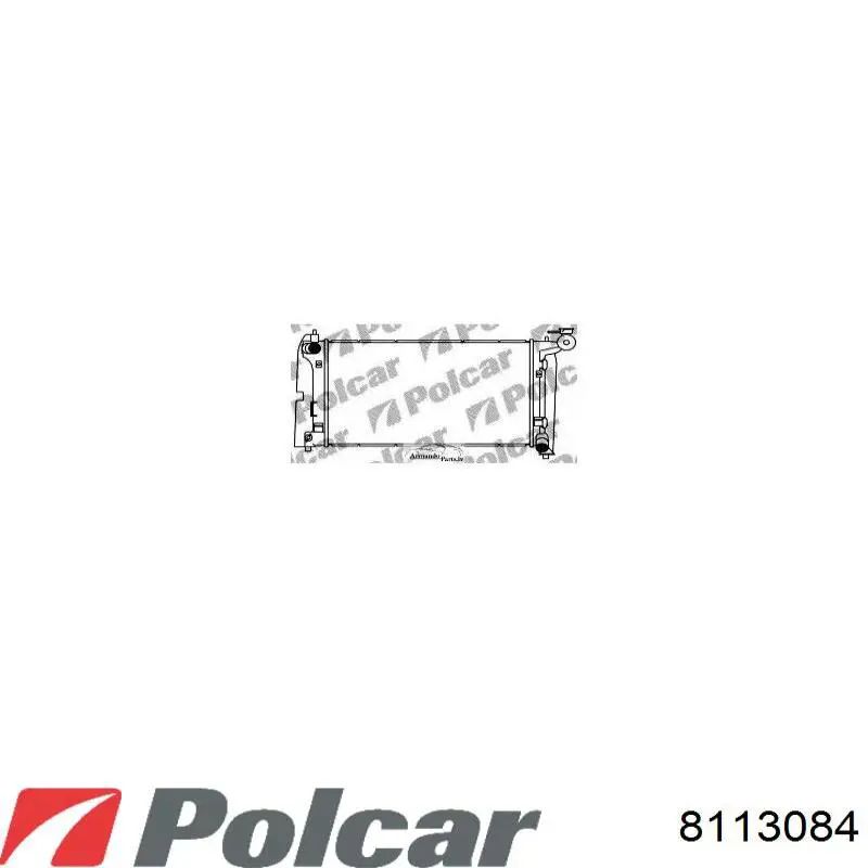 Купить 8113084 Polcar Радиатор водяной