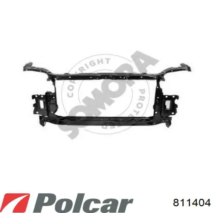 811404 Polcar суппорт радиатора в сборе (монтажная панель крепления фар)