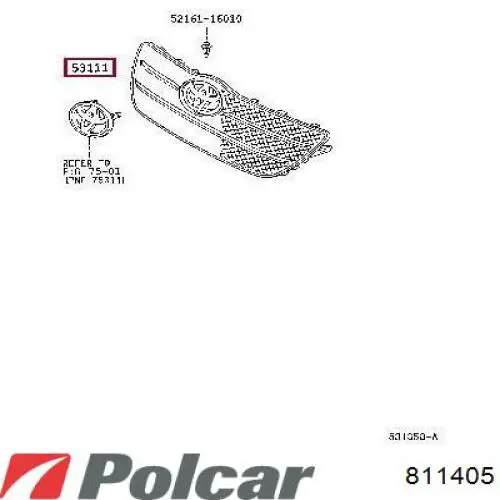 811405 Polcar Решетка радиатора