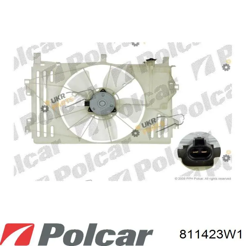 811423W1 Polcar диффузор радиатора охлаждения