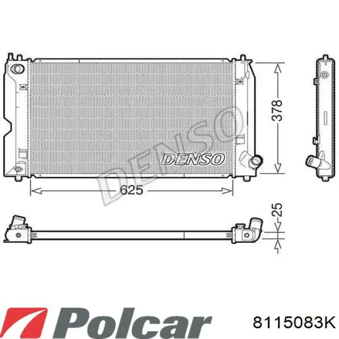 Радиатор 8115083K Polcar