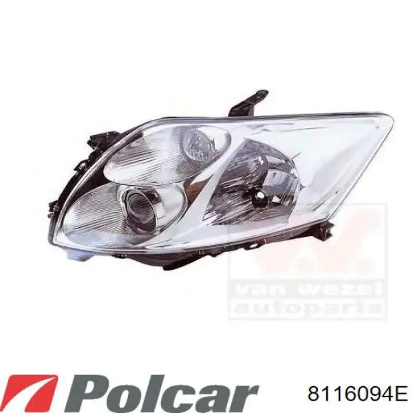 Левая фара FP7016R3E Depo/Loro/Abakus