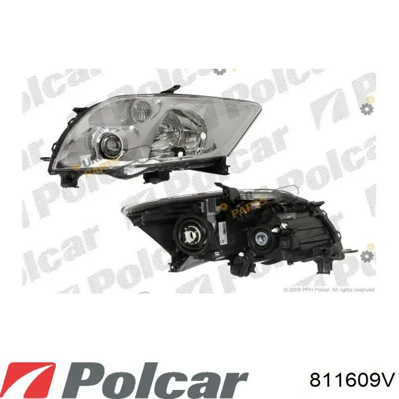 Фара левая 811609V Polcar