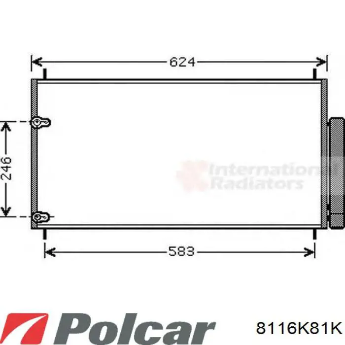 Конденсатор кондиционера Mahle Original AC799000S цена, от 121.62 USD