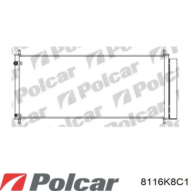 8116K8C1 Polcar радиатор кондиционера