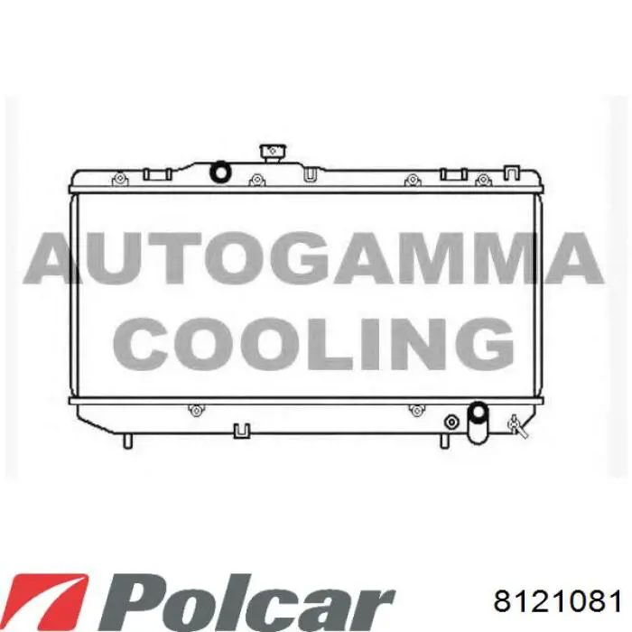 Радиатор 8121081 Polcar