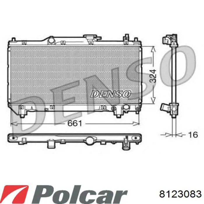 8123083 Polcar Радиатор основной