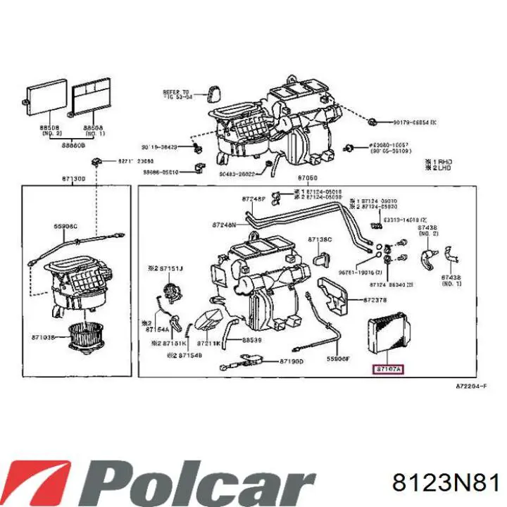 8123N81 Polcar радиатор печки