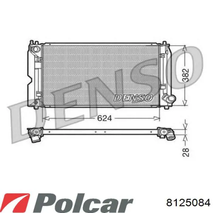 Радиатор 8125084 Polcar