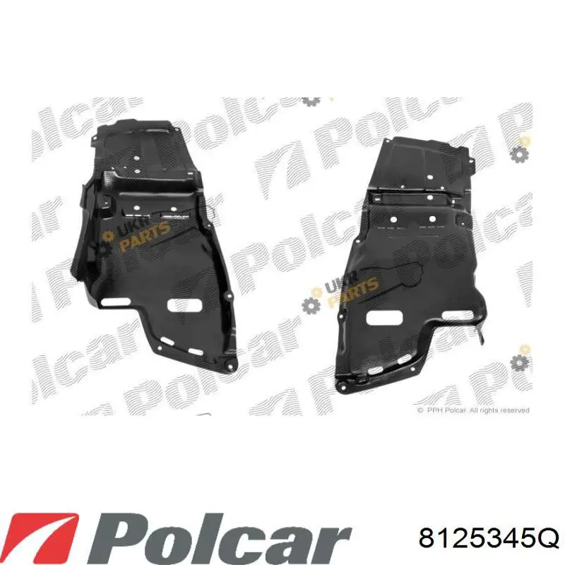 Купить 8125345Q Polcar Защита двигателя левая