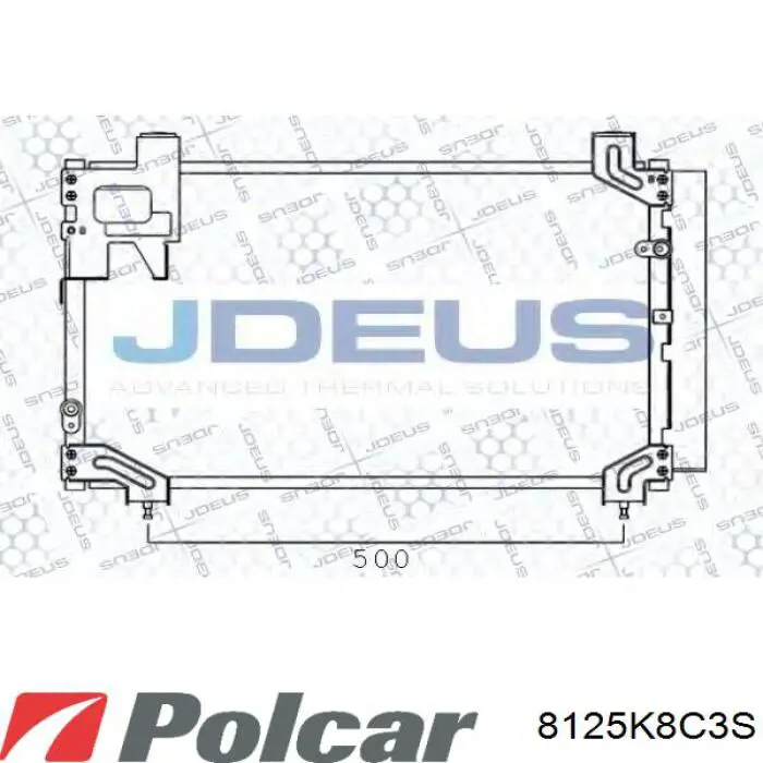 Купить 8125K8C3S Polcar Радиатор системы охлаждения кондиционера