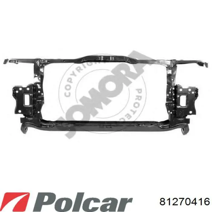 81270416 Polcar суппорт радиатора верхний (монтажная панель крепления фар)