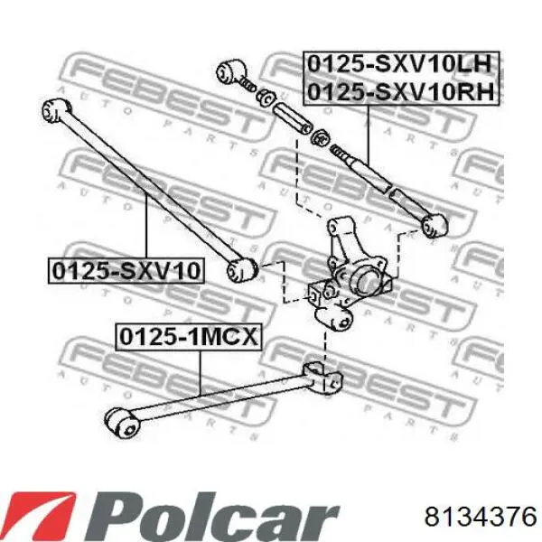 Тяга поперечная задней подвески POLCAR 8134376