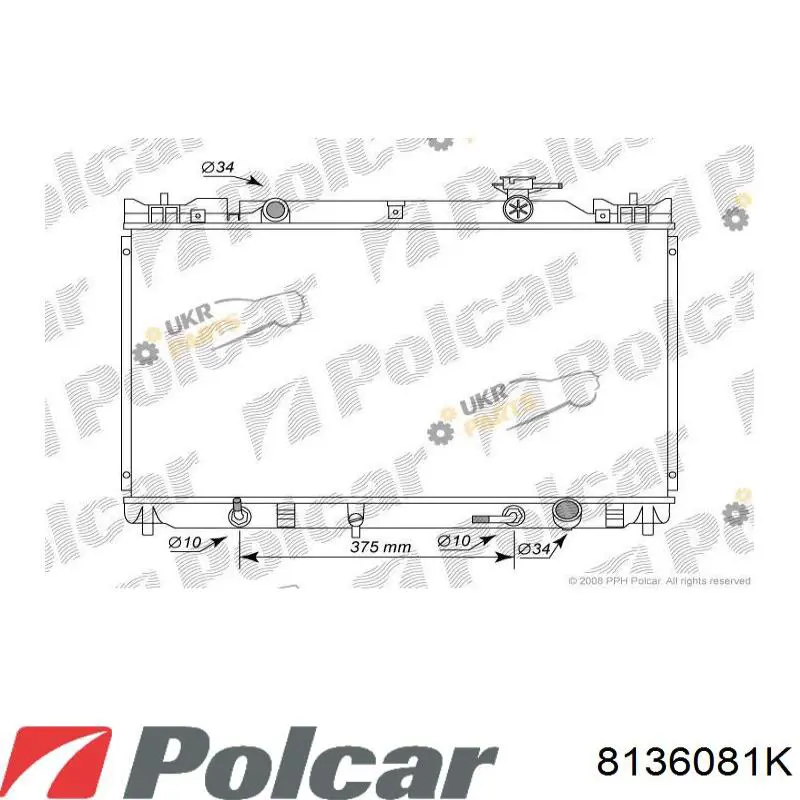 Радиатор 8136081K Polcar