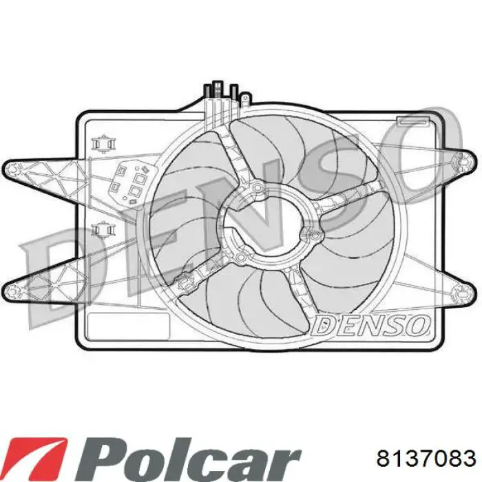Купить 8137083 Polcar Радиатор водяной