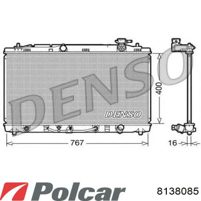 8138085 Polcar радиатор