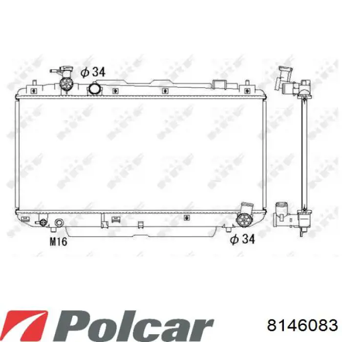 Радиатор 1640028131 Toyota