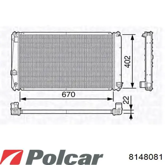 8148081 Polcar радиатор