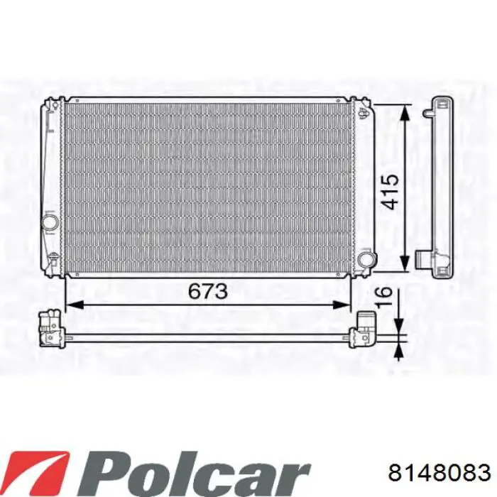 8148083 Polcar радиатор