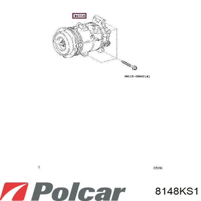 8148KS1 Polcar Компрессор хладагента
