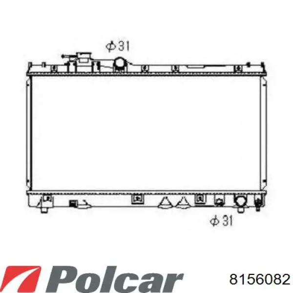 Радиатор 8156082 Polcar