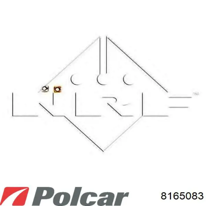 Купить 8165083 Polcar Радиатор водяной