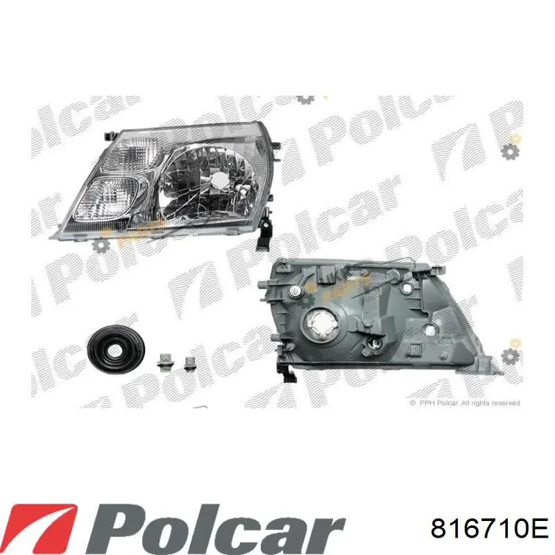 816710E Polcar luz direita