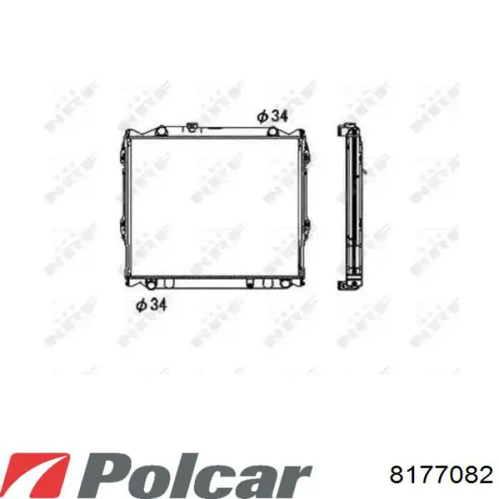 Радиатор 8177082 Polcar