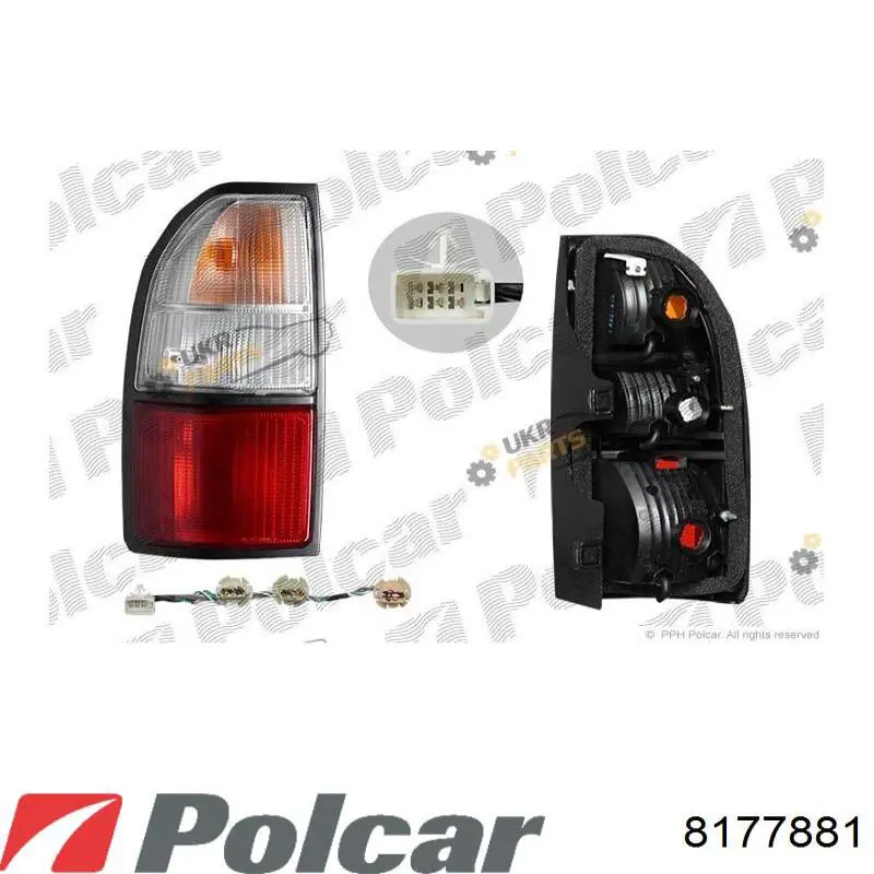 817788-1 Polcar фонарь задний правый