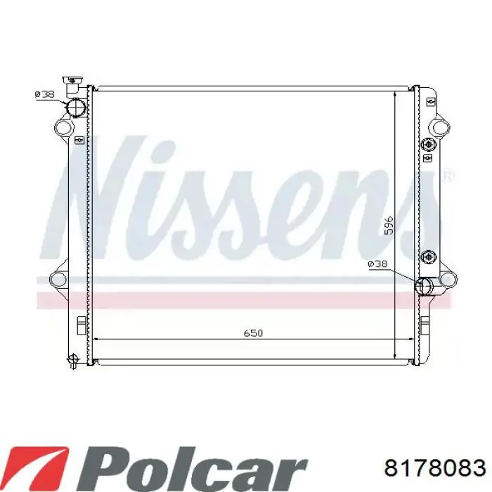 8178083 Polcar Радиатор основной
