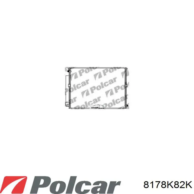 8178K82K Polcar радиатор кондиционера