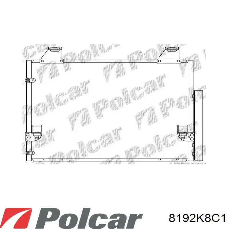 8192K8C1 Polcar радиатор кондиционера