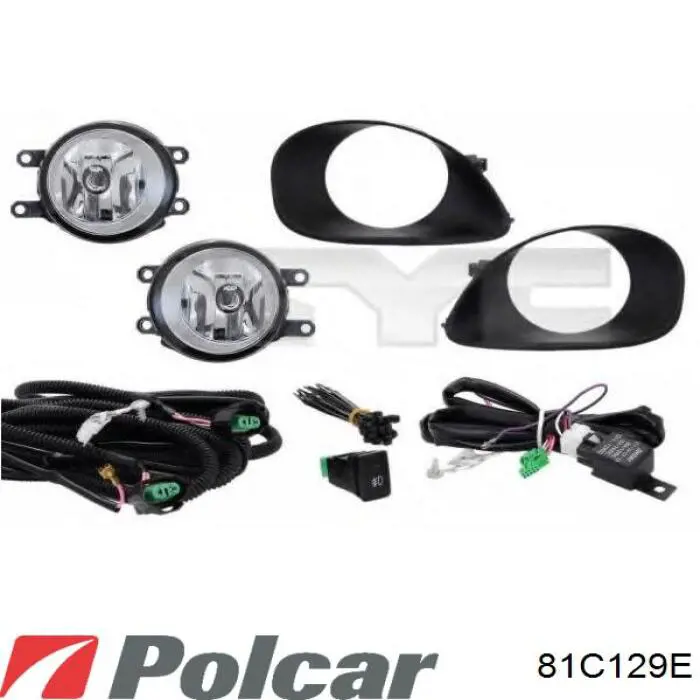 81C129E Polcar Противотуманная фара левая