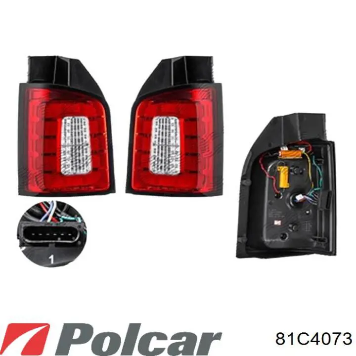 81C4073 Polcar усилитель бампера переднего