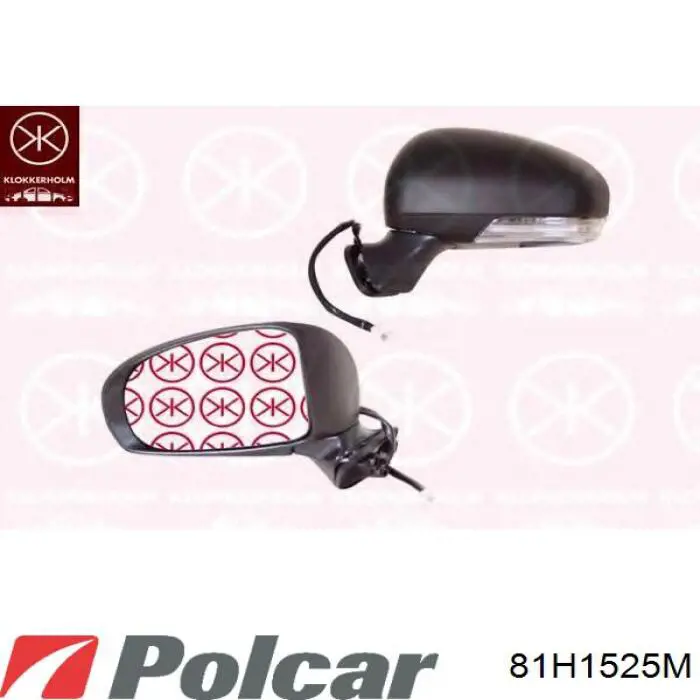 Правое зеркало 81H1525M Polcar