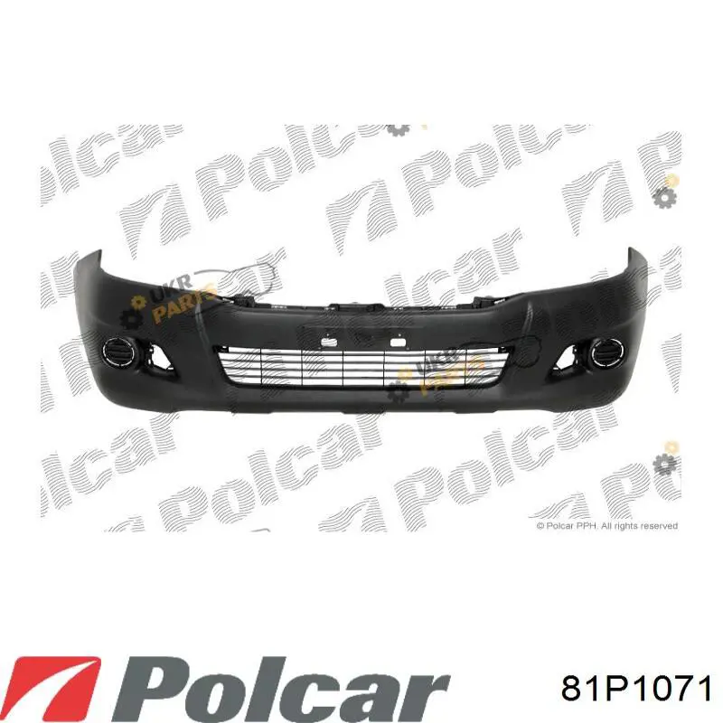 Передний бампер 81P1071 Polcar