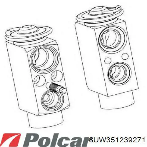 8UW351239271 Polcar клапан trv кондиционера