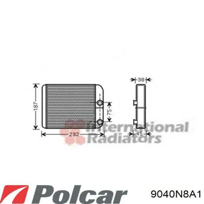 Радиатор печки (отопителя) VALEO 811538 цена, от 40.77 USD
