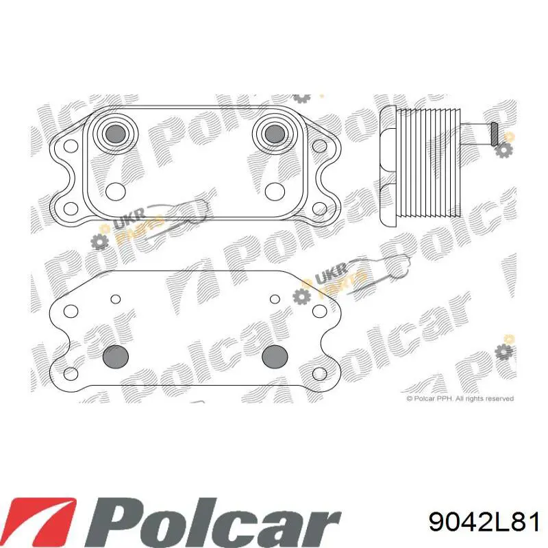 9042L81 Polcar радиатор масляный
