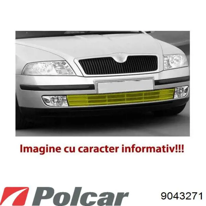 9043271 Polcar Решетка бампера переднего левая