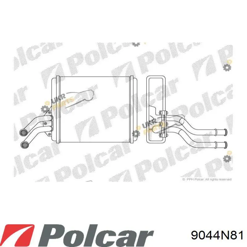 Радиатор печки 9044N81 Polcar