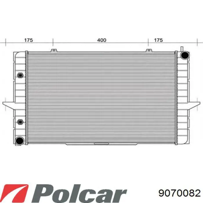 Радиатор 9070082 Polcar