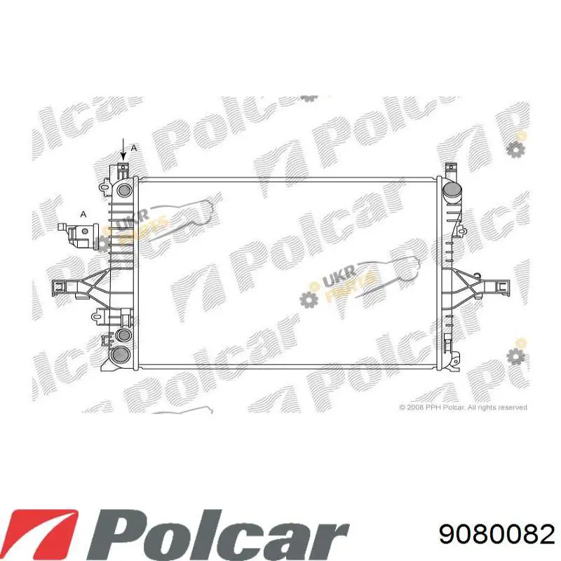 Радиатор 9080082 Polcar