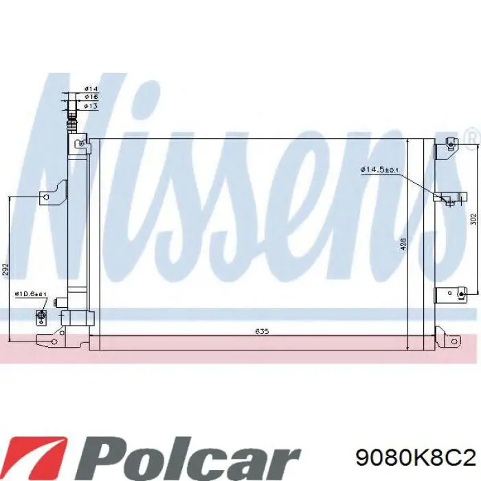 9080K8C2 Polcar Конденсатор