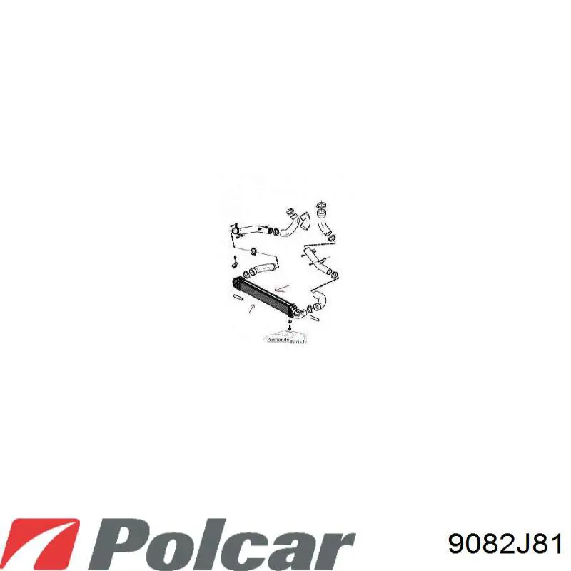 Система охлаждения наддувочного воздуха Polcar 9082J81 цена, от 98.91 USD