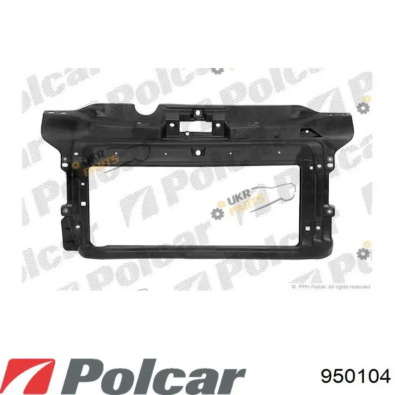 950104 Polcar суппорт радиатора в сборе (монтажная панель крепления фар)