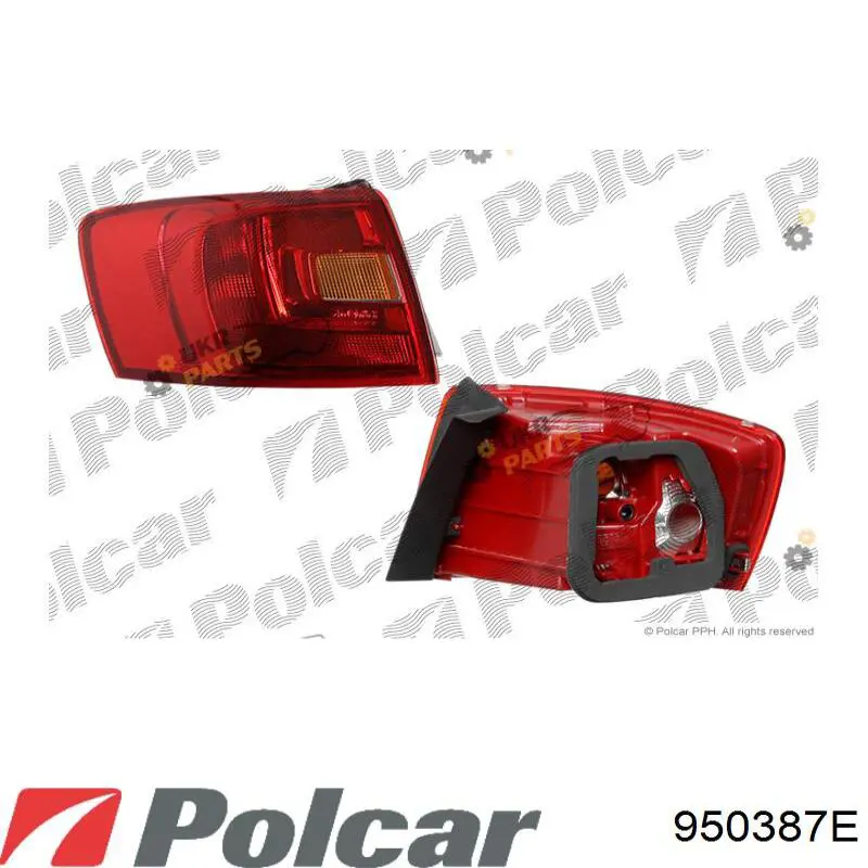 950387-E Polcar фонарь задний левый внешний