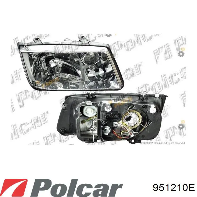 Фара правая 951210E Polcar