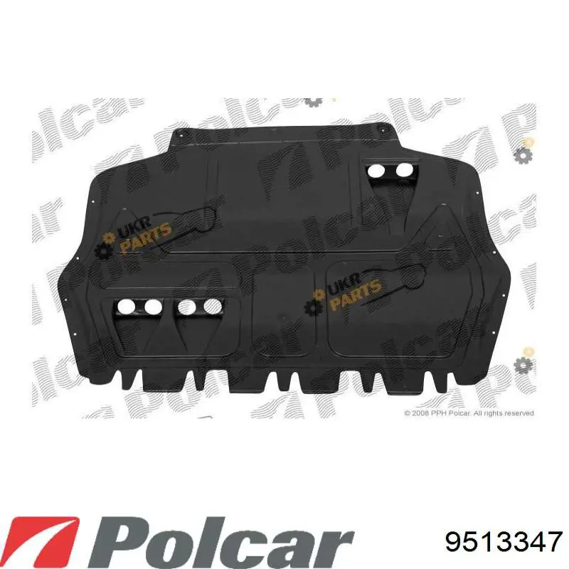 9513347 Polcar защита двигателя передняя